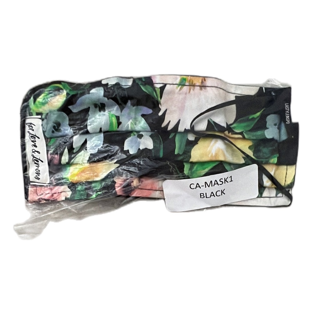 🆕 For Love And Lemons Floral Face Mask 🍋 NWT